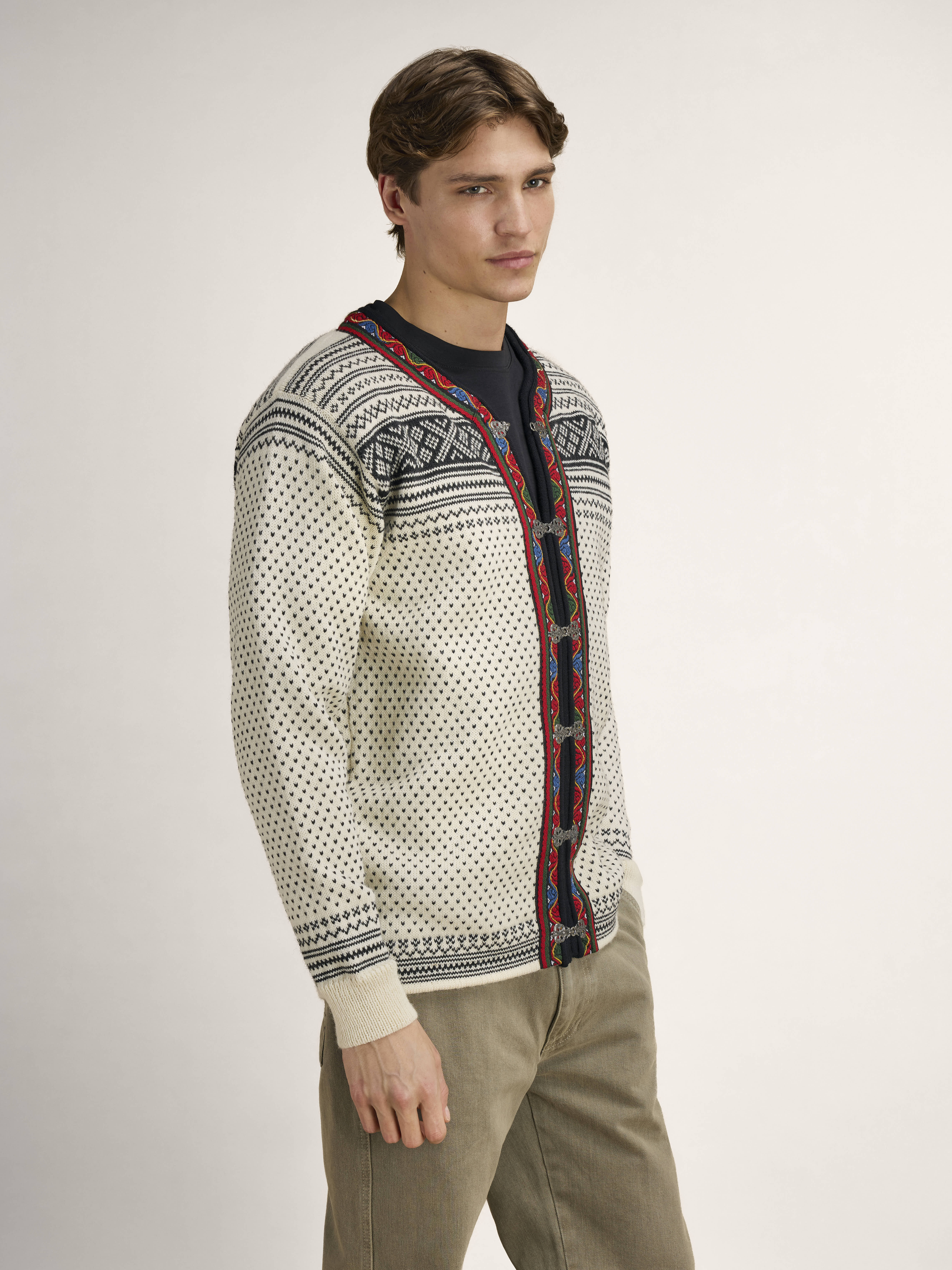 Setesdal Lusekofte Jacket Offwhite Black