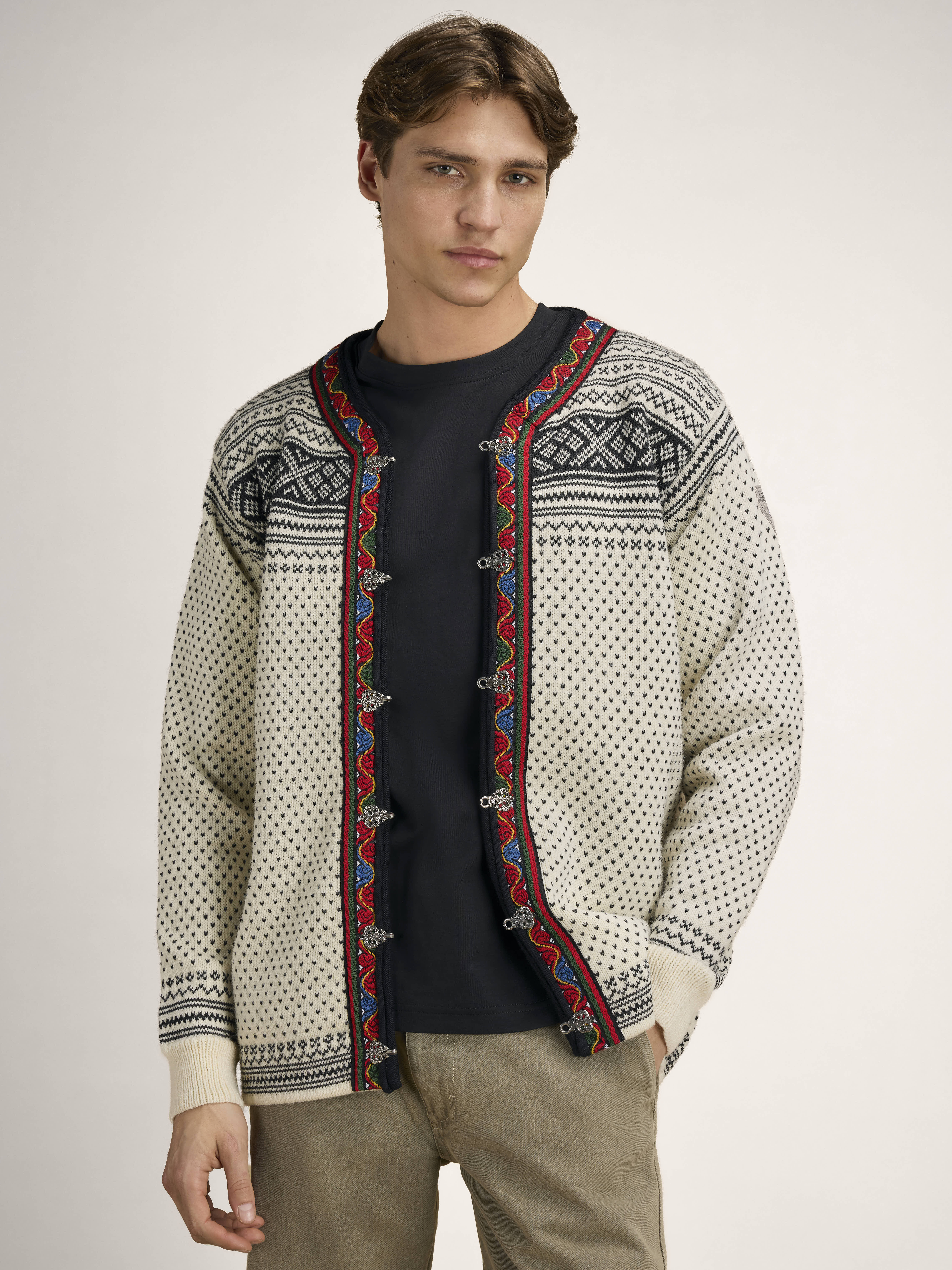 Setesdal Lusekofte Jacket Offwhite Black