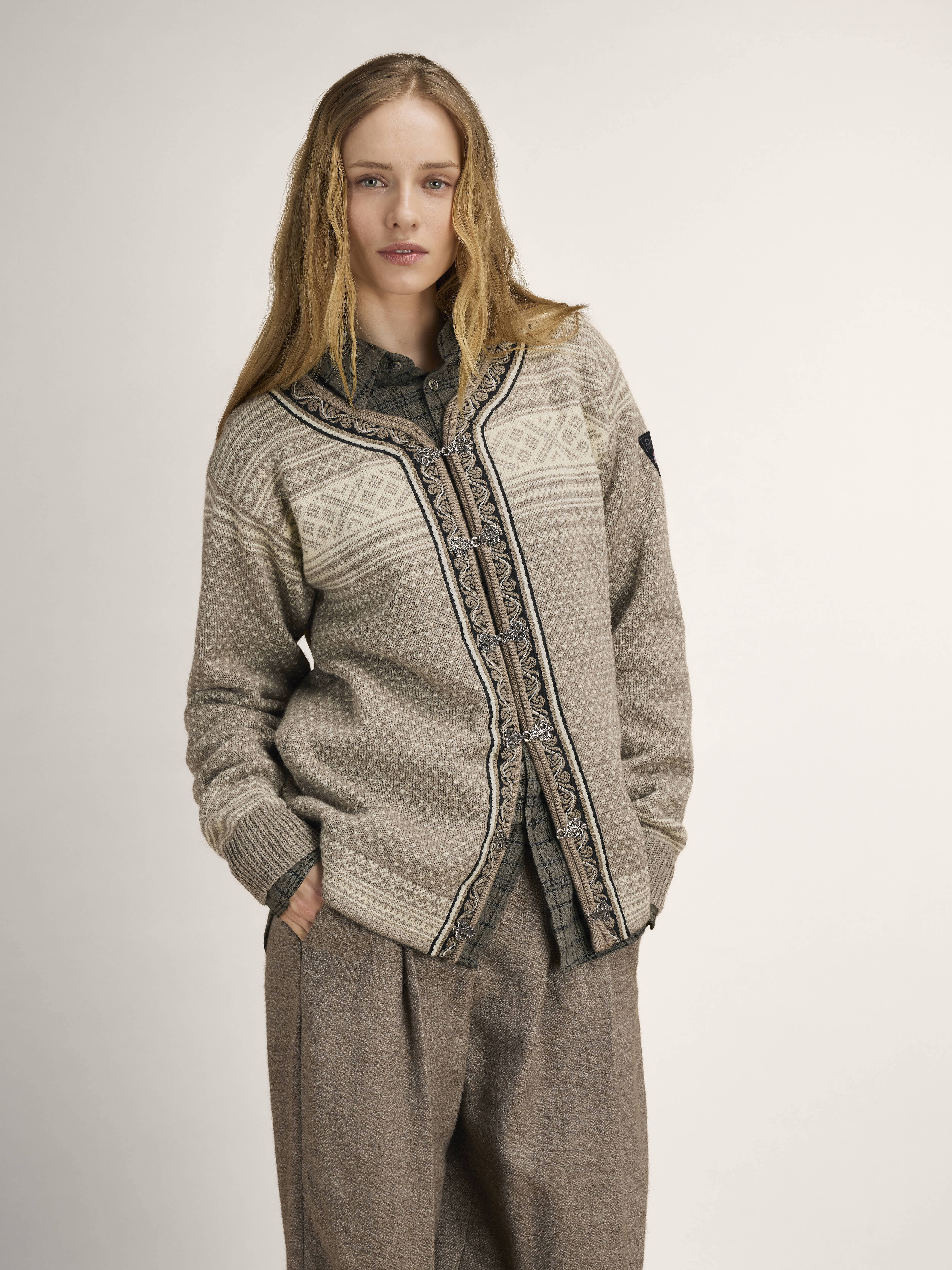 Setesdal Lusekofte Jacket Vanillasugar Naturalwhite