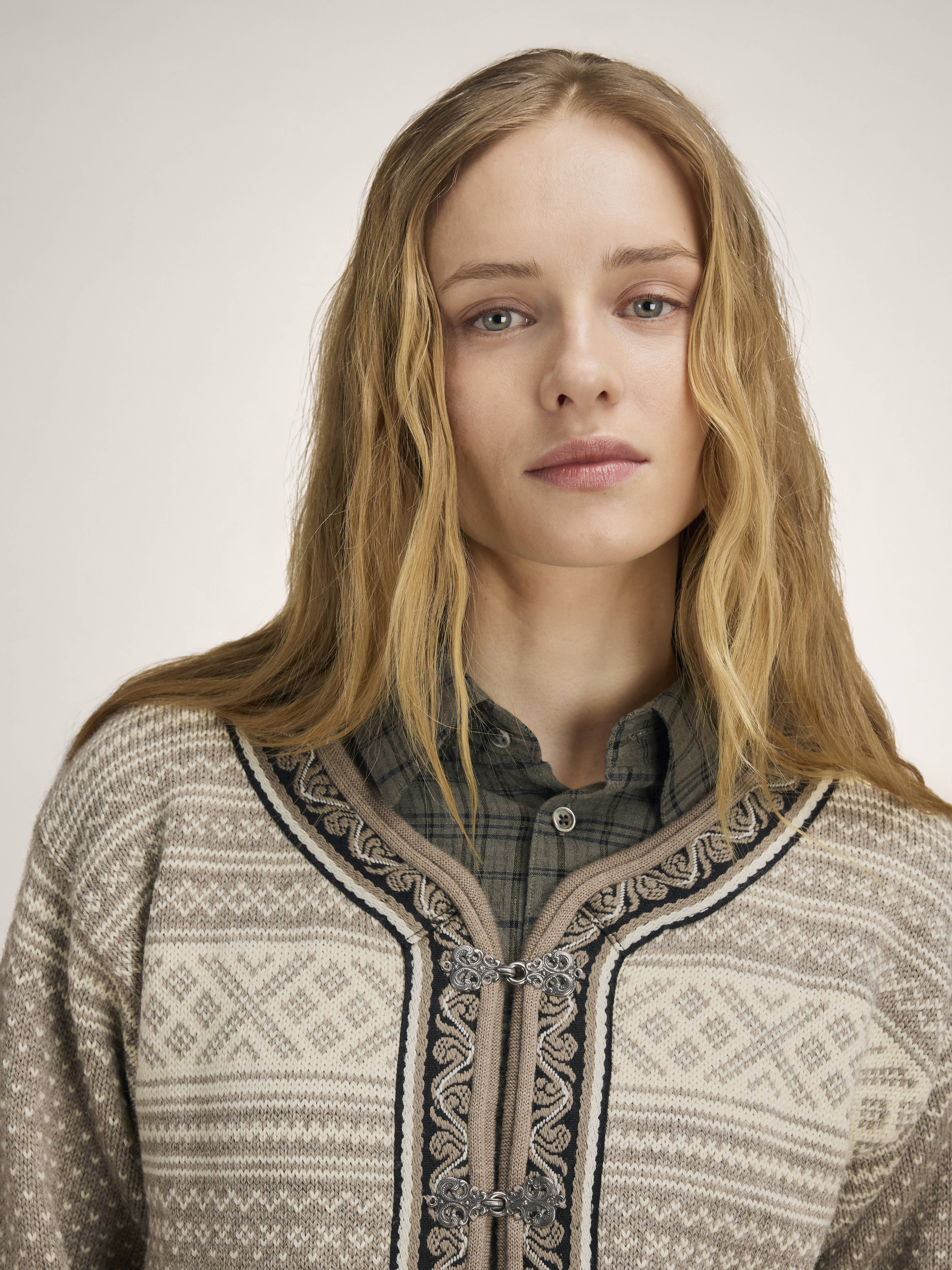 Setesdal Lusekofte Jacket Vanillasugar Naturalwhite