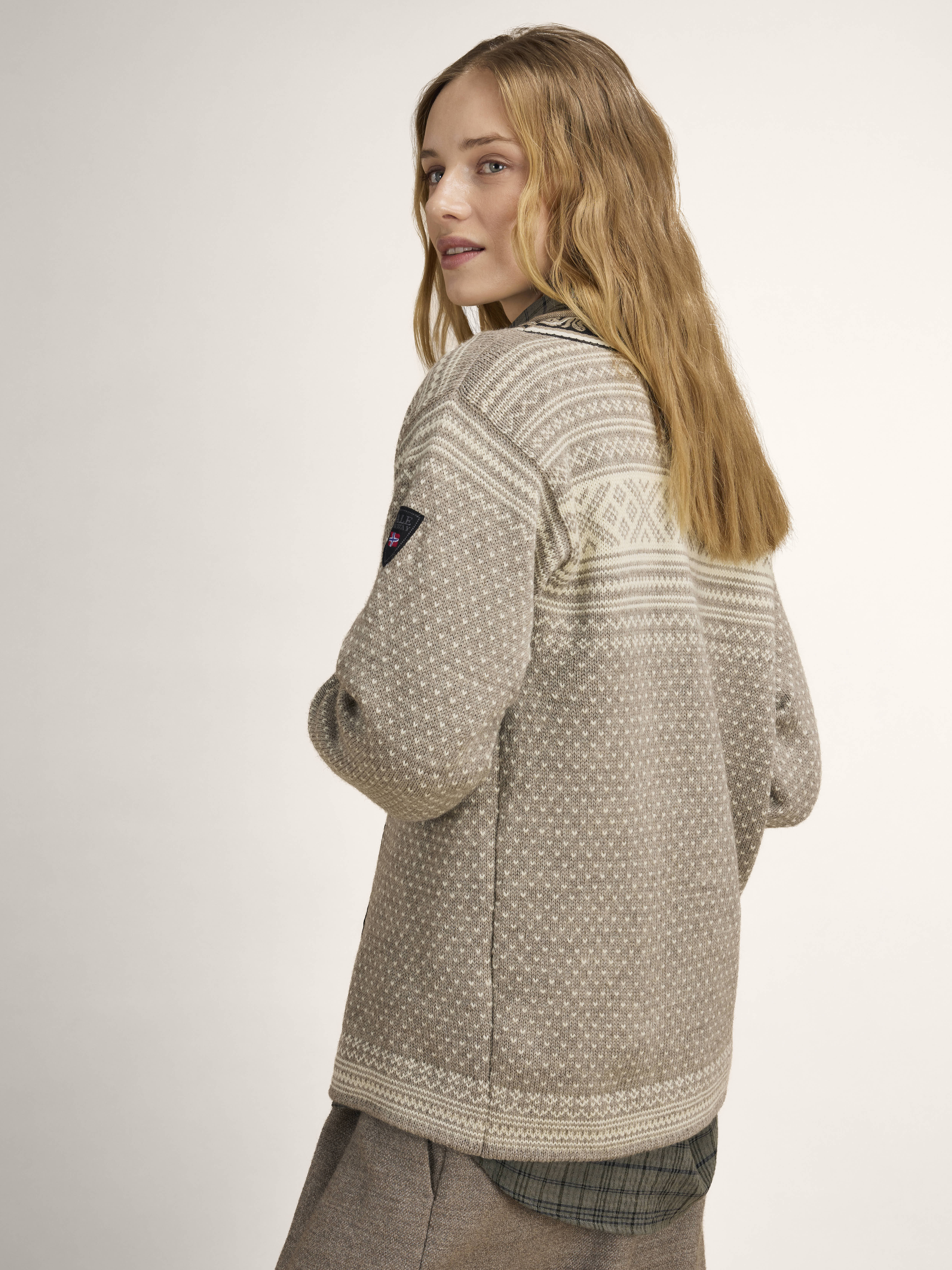 Setesdal Lusekofte Jacket Vanillasugar Naturalwhite