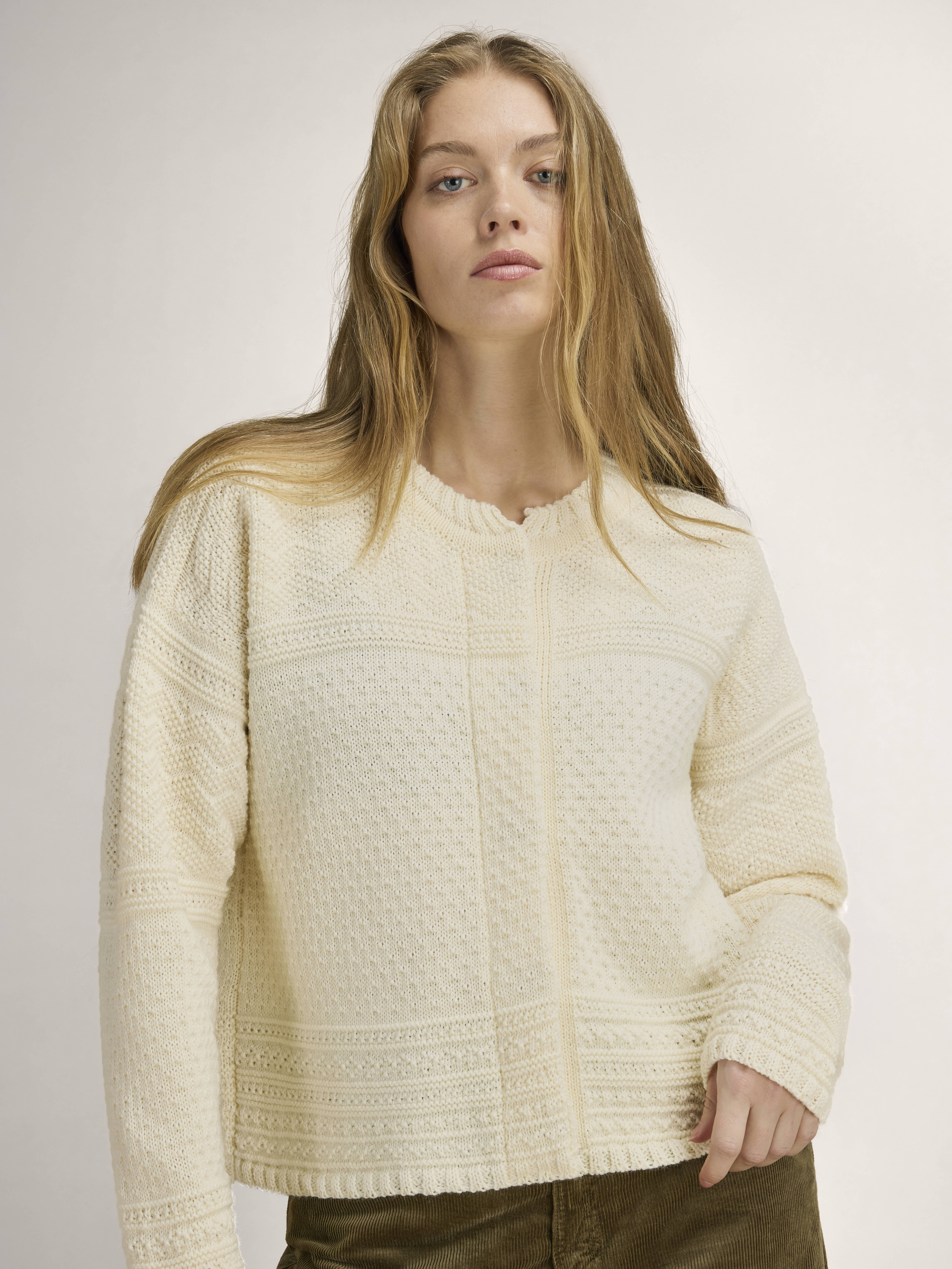 Lusa Women's Cardigan - Norwegian Wool Offwhite