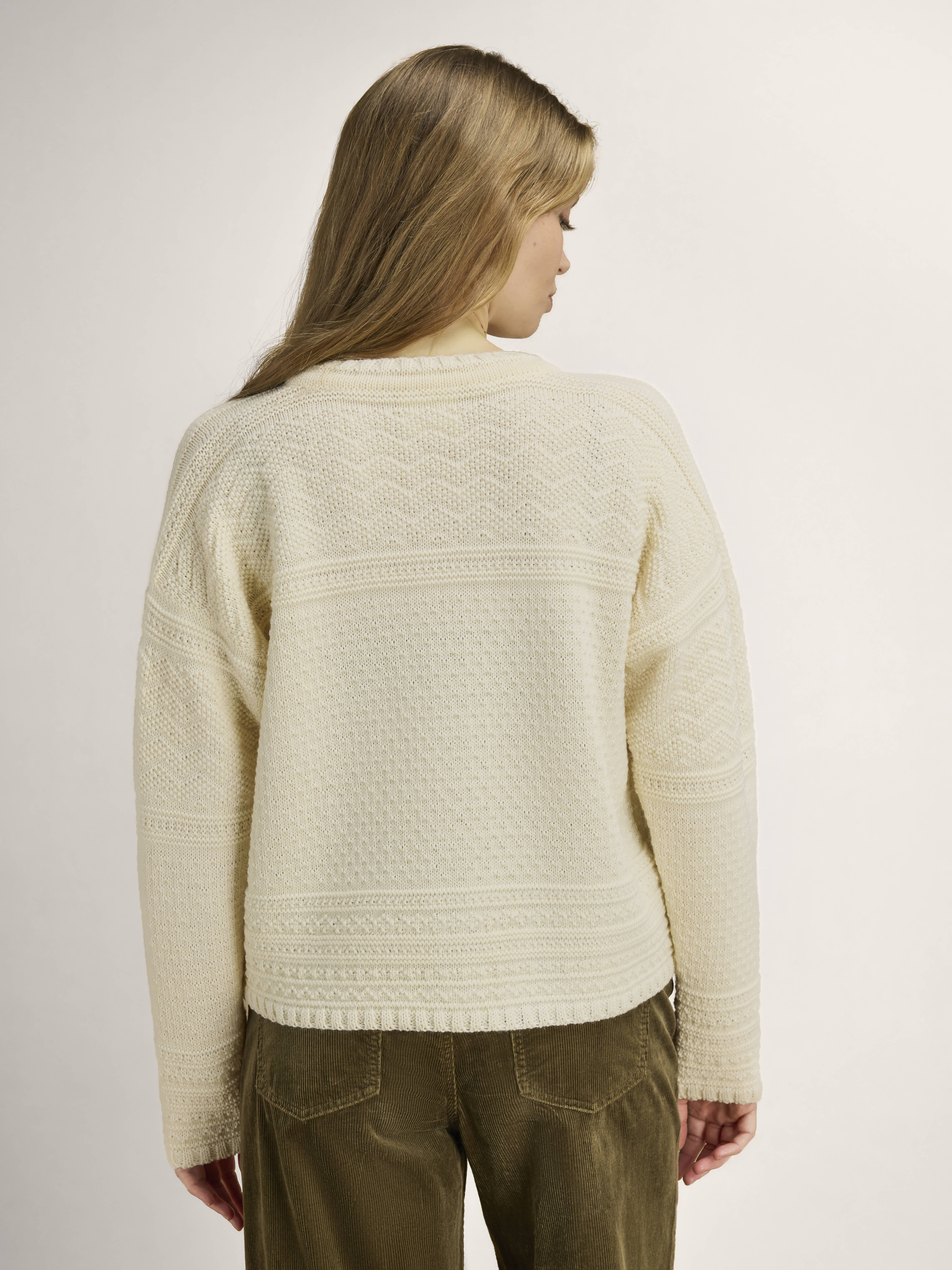 Lusa Women's Cardigan - Norwegian Wool Offwhite