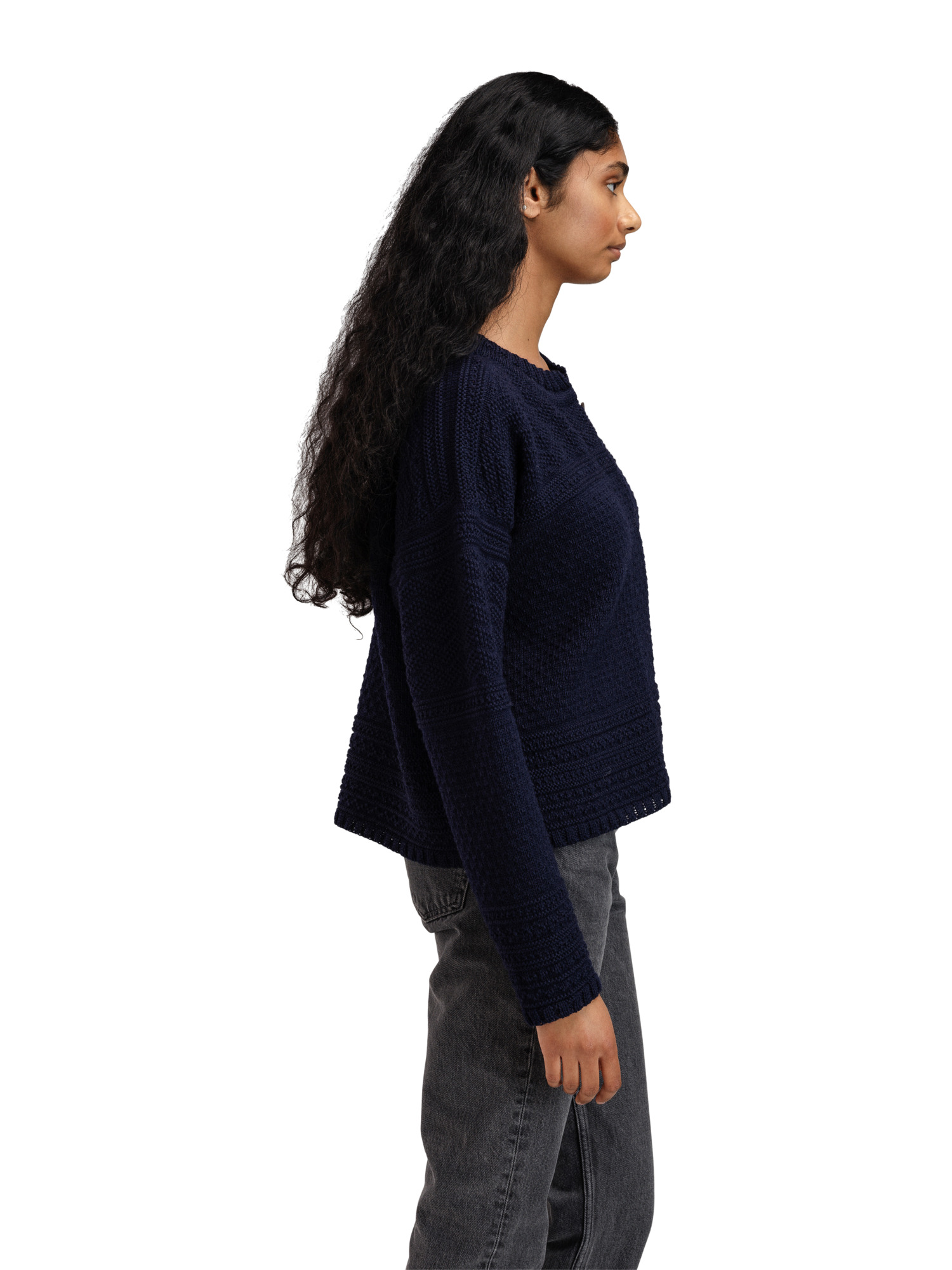 Lusa Women's Cardigan - Norwegian Wool Navy