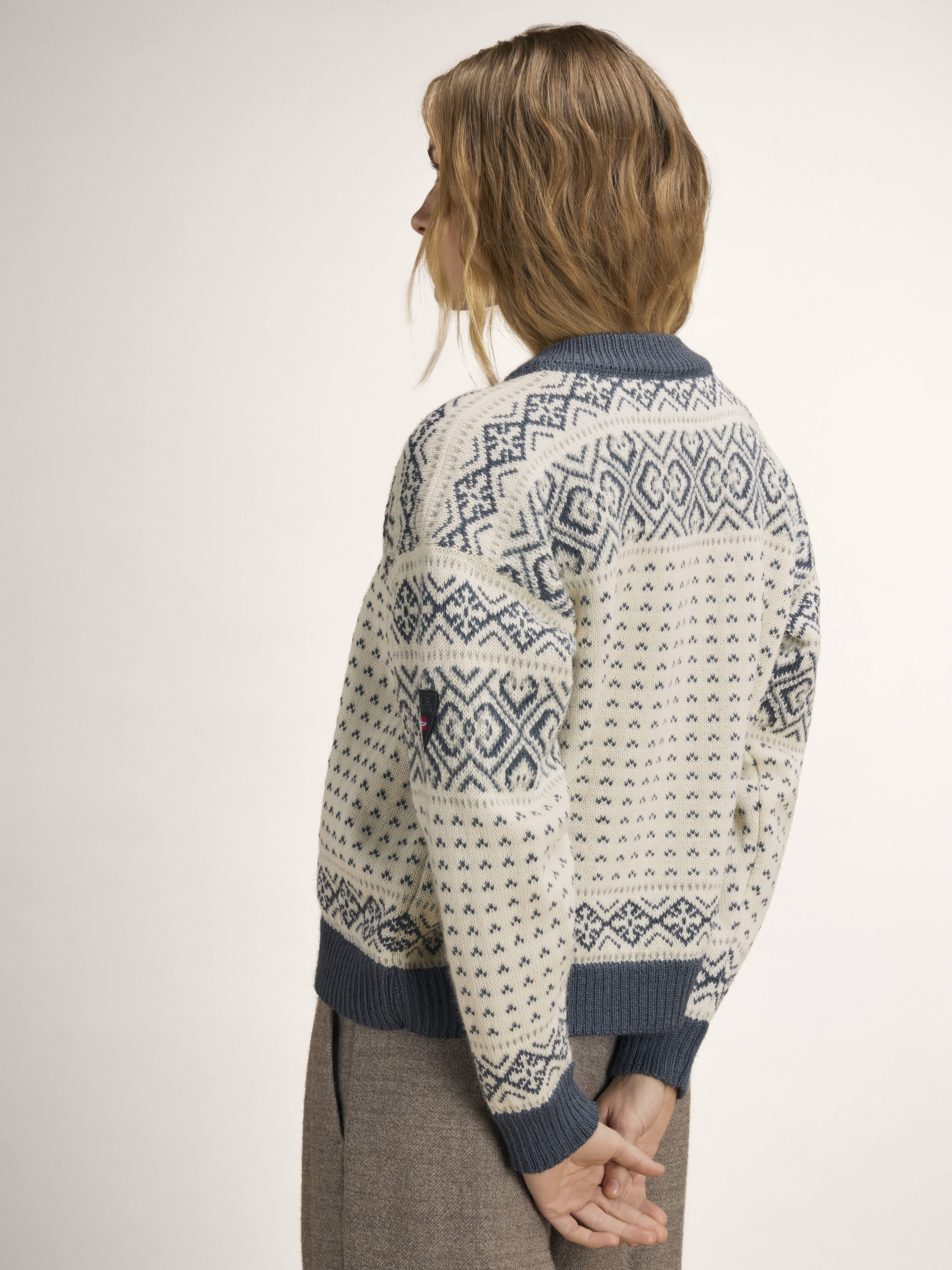 Hannah Women's Cardigan Offwhite Steel Lightcharcoal