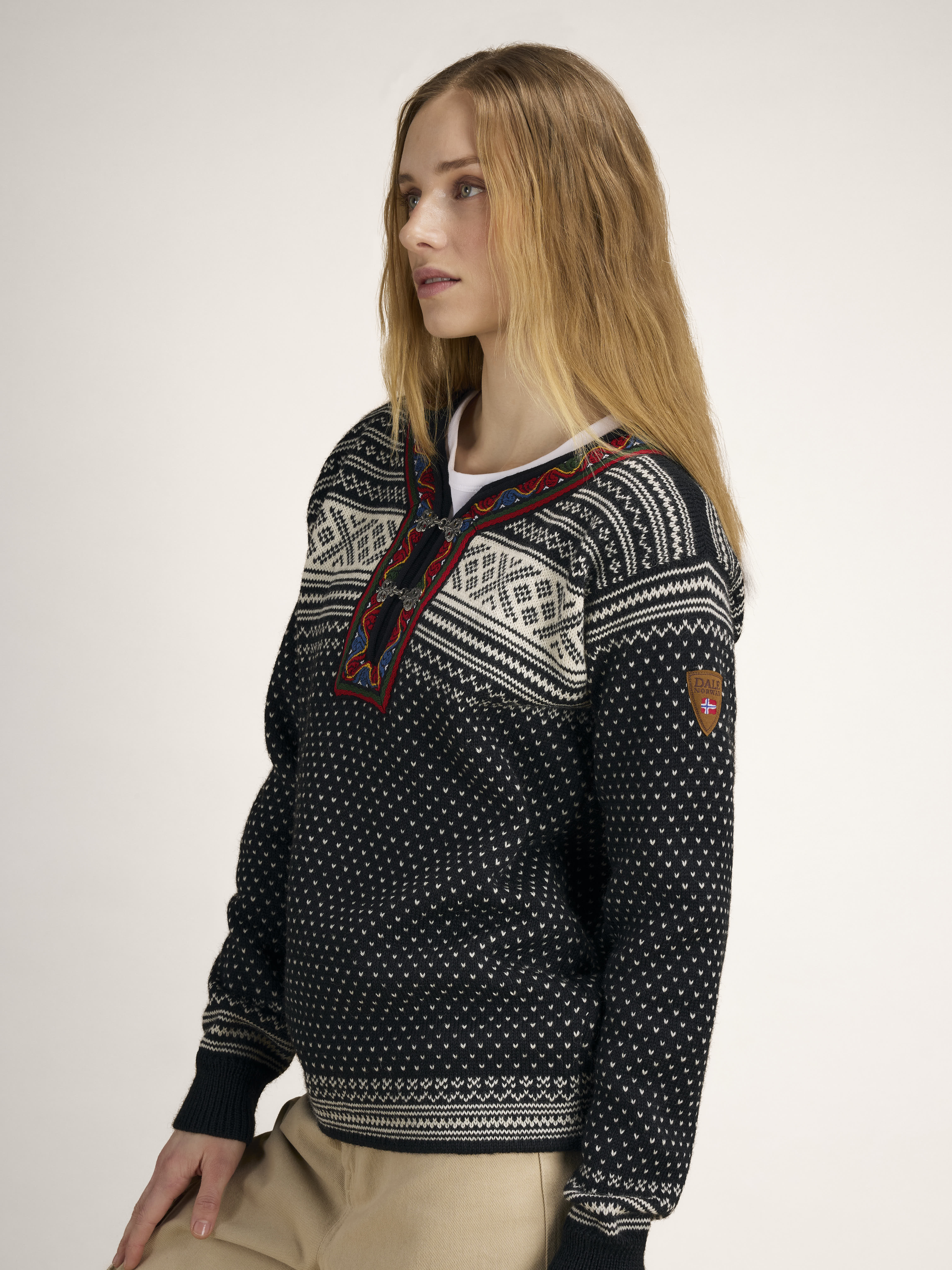 Setesdal Lusekofte Sweater Black Offwhite