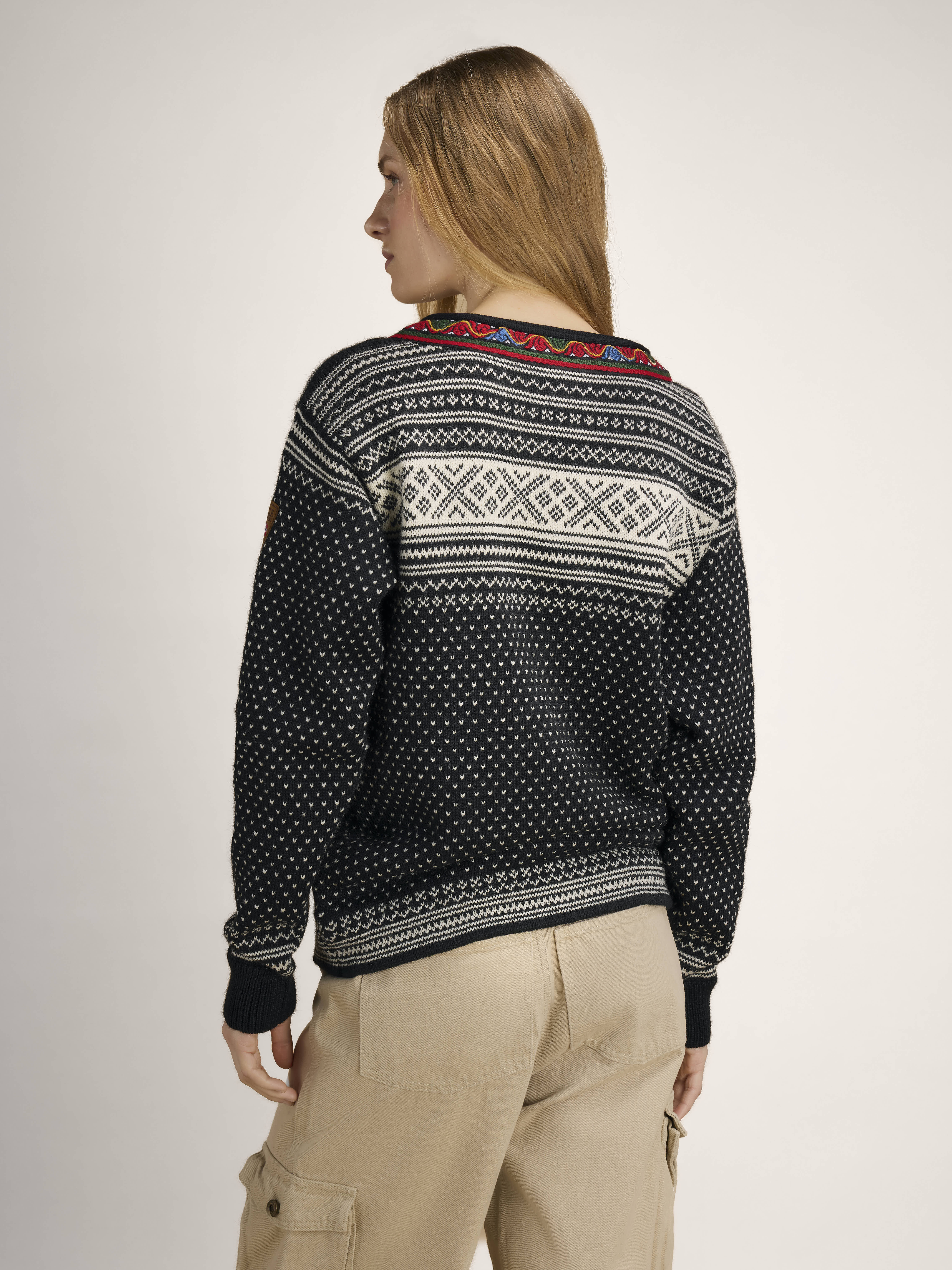 Setesdal Lusekofte Sweater Black Offwhite