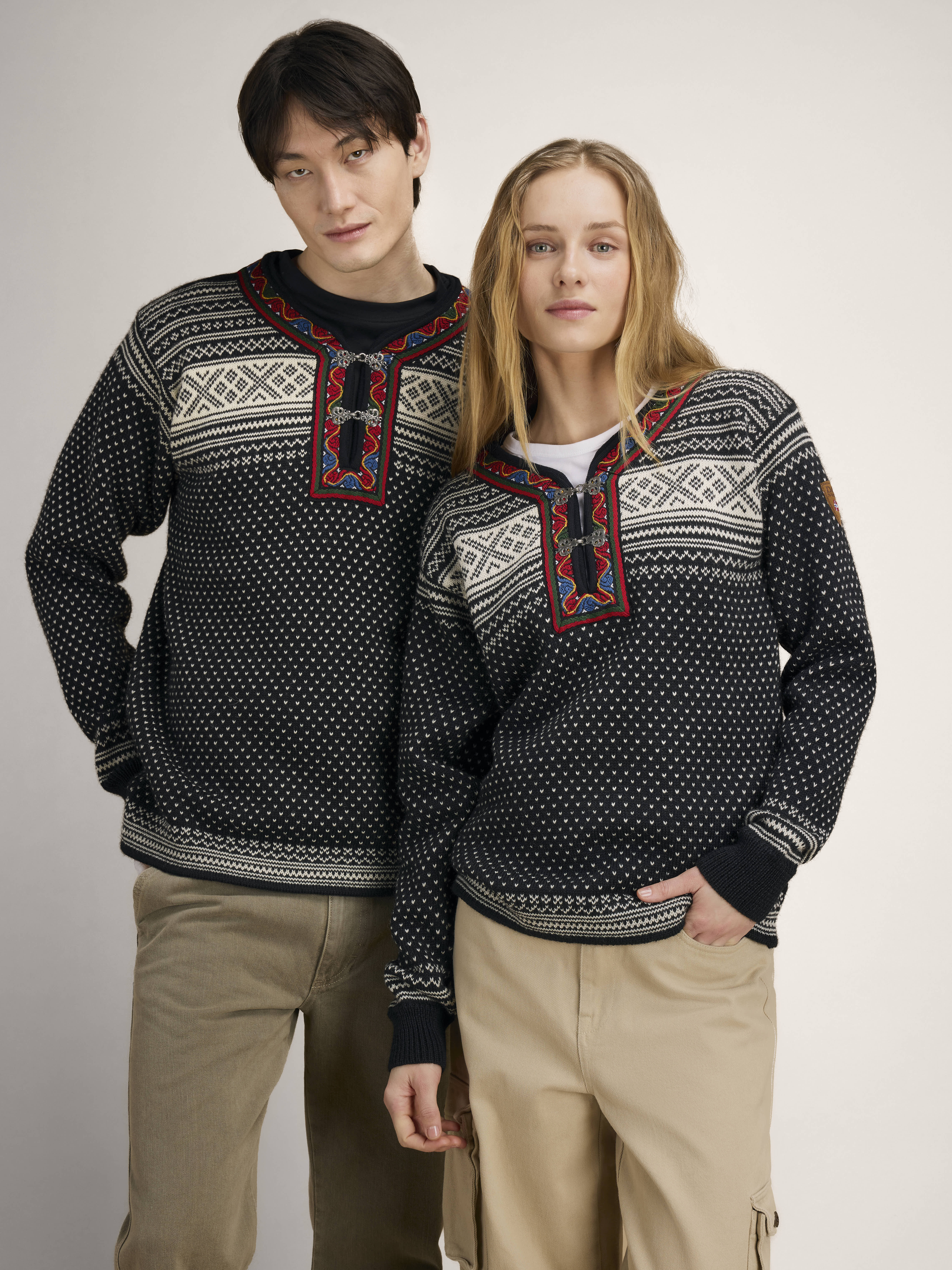 Setesdal Lusekofte Sweater Black Offwhite