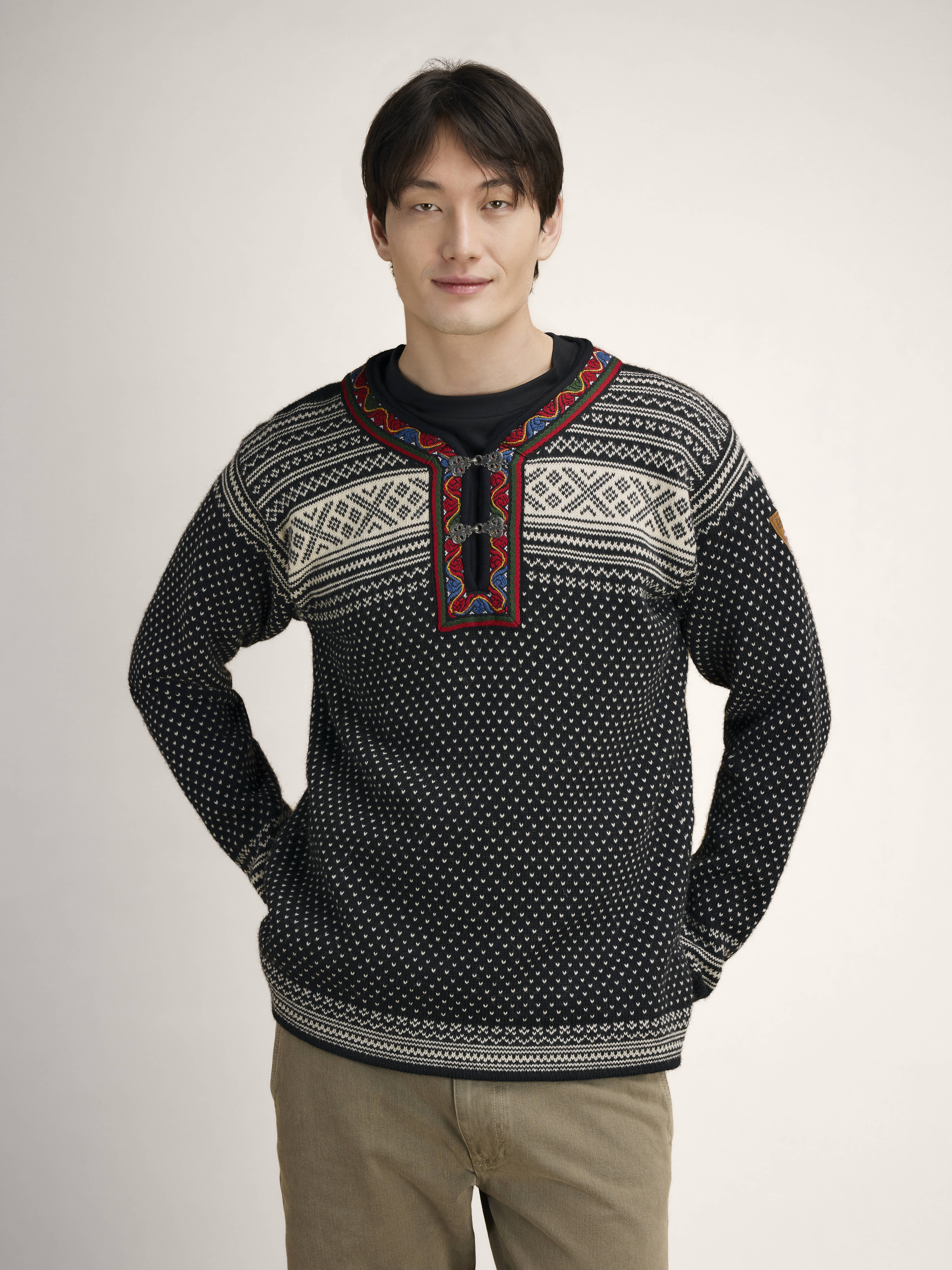 Setesdal Lusekofte Sweater Black Offwhite