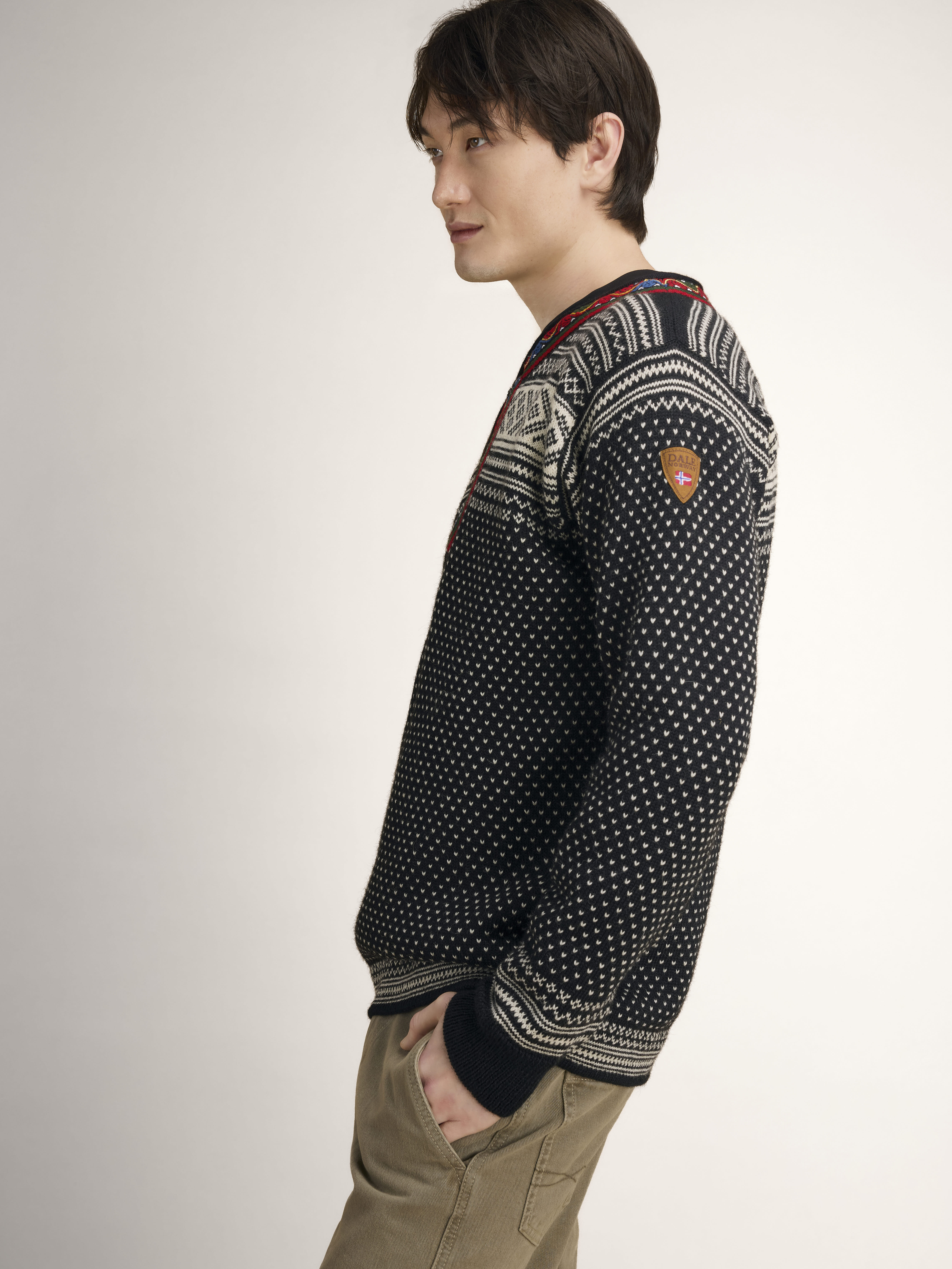 Setesdal Lusekofte Sweater Black Offwhite