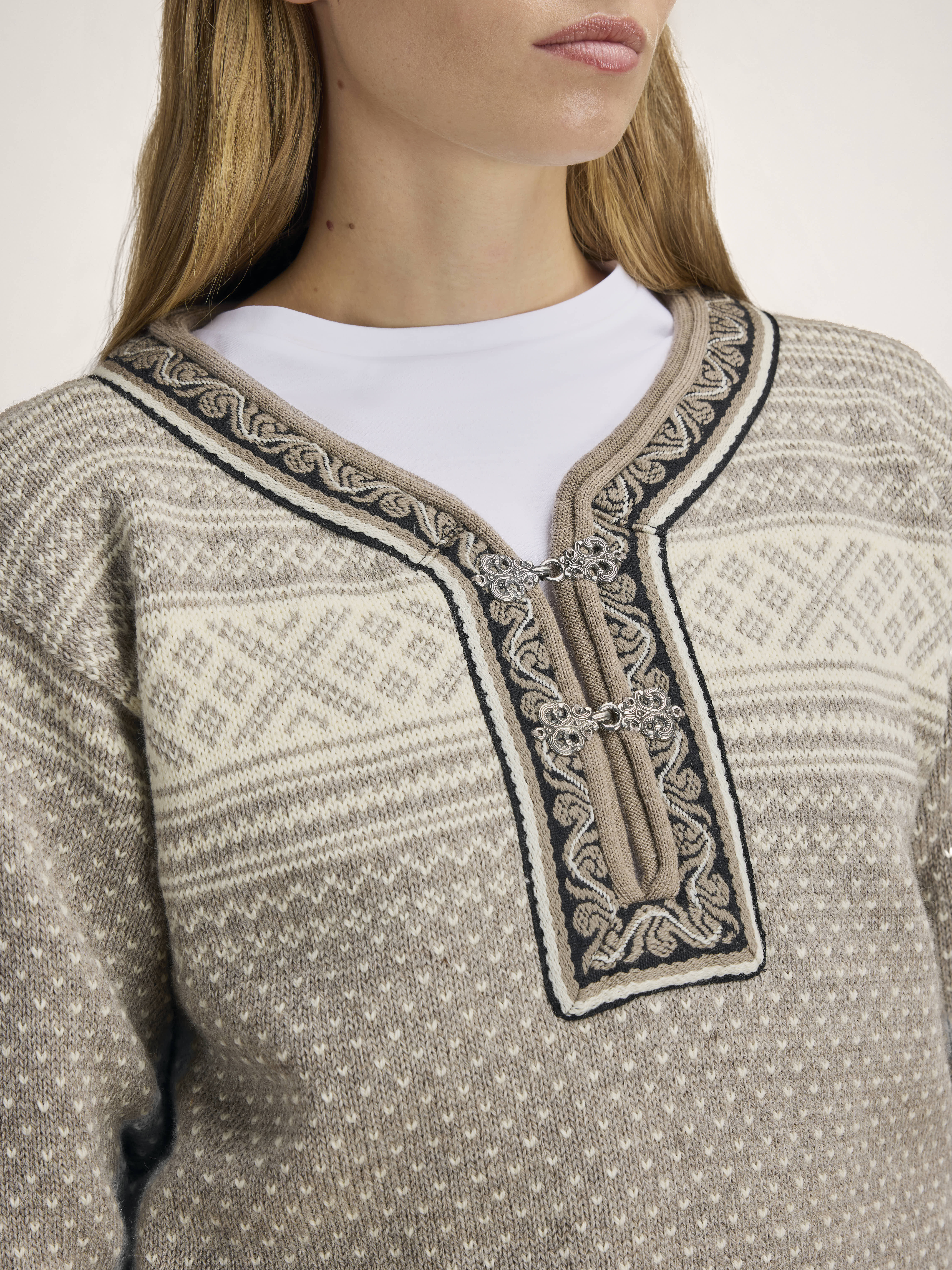 Setesdal Lusekofte Sweater Vanillasugar Naturalwhite