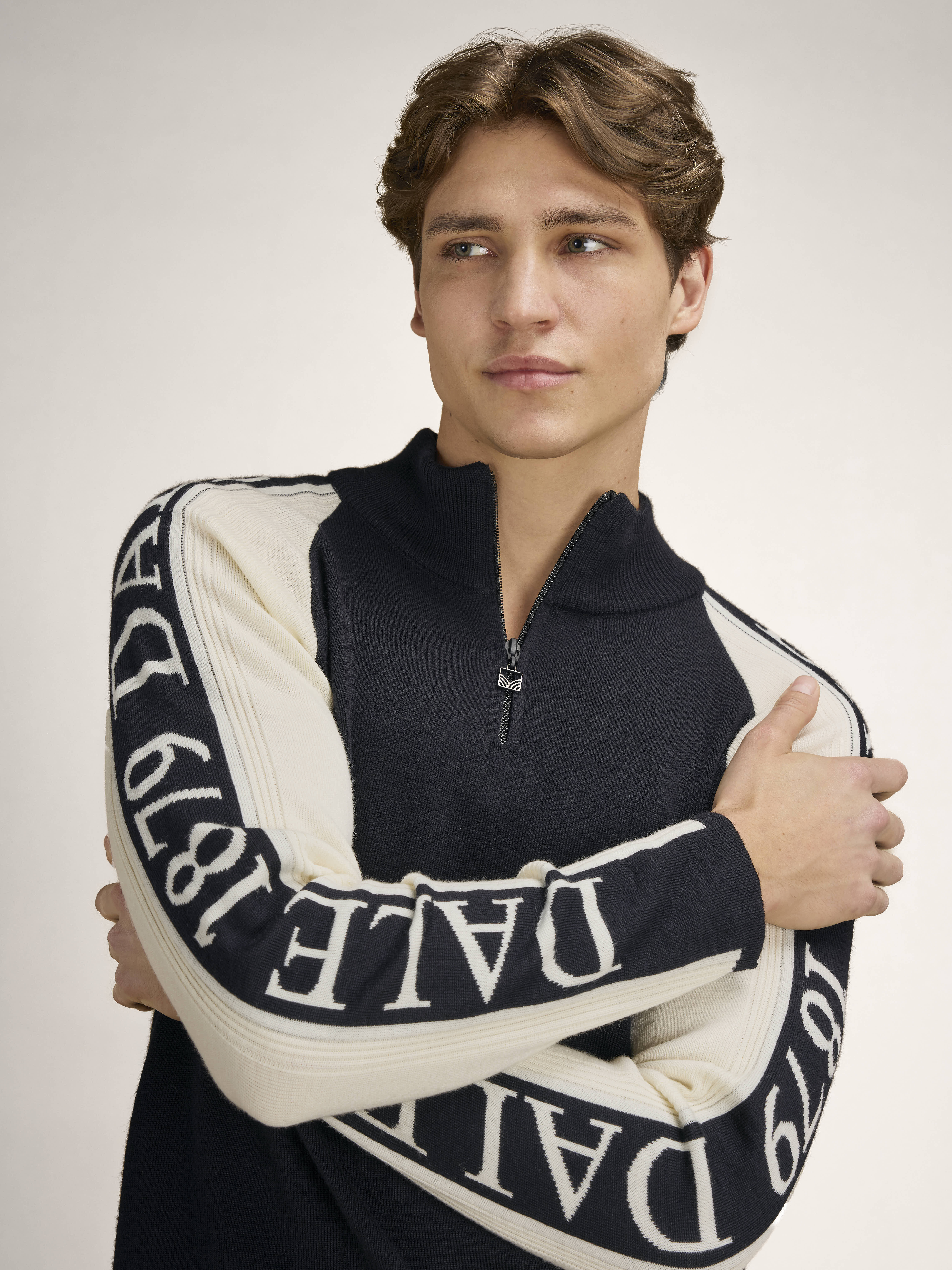 Skarstind 1879 Men's Sweater Black Offwhite