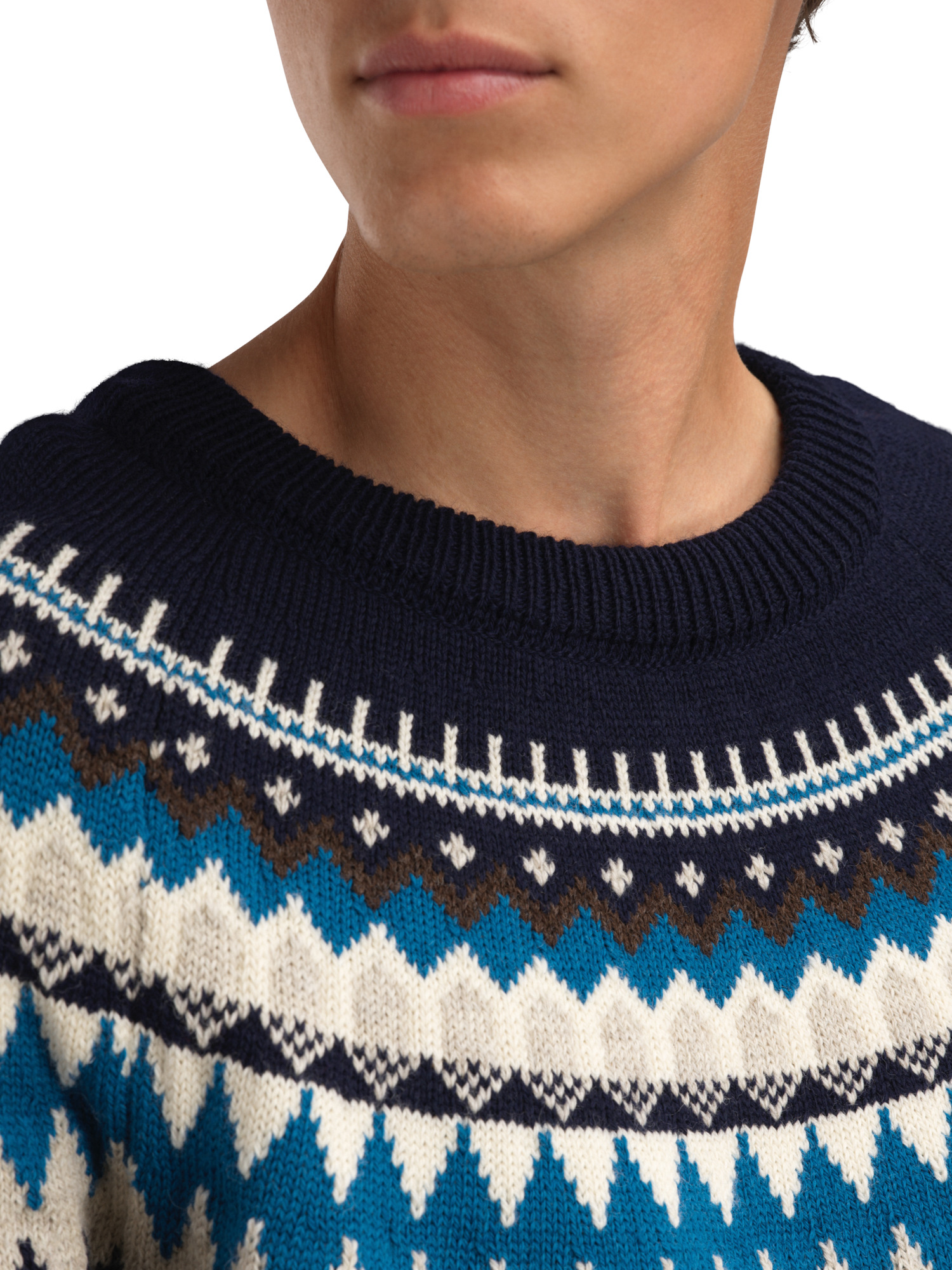 Losna Men's Sweater Coffee Navy